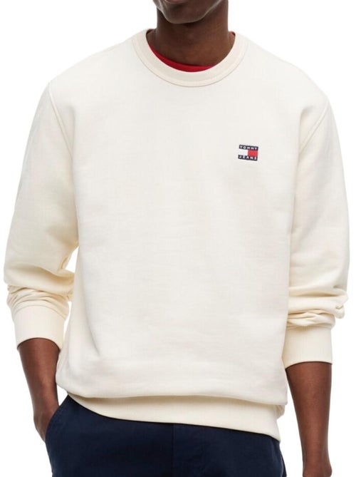 Tommy hilfiger heren sweatshirt beige met badge - Kiabi Tommy hilfiger heren sweatshirt beige met badge - Kiabi