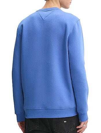 Tommy hilfiger linear crewneck sweatshirt zwart voor heren