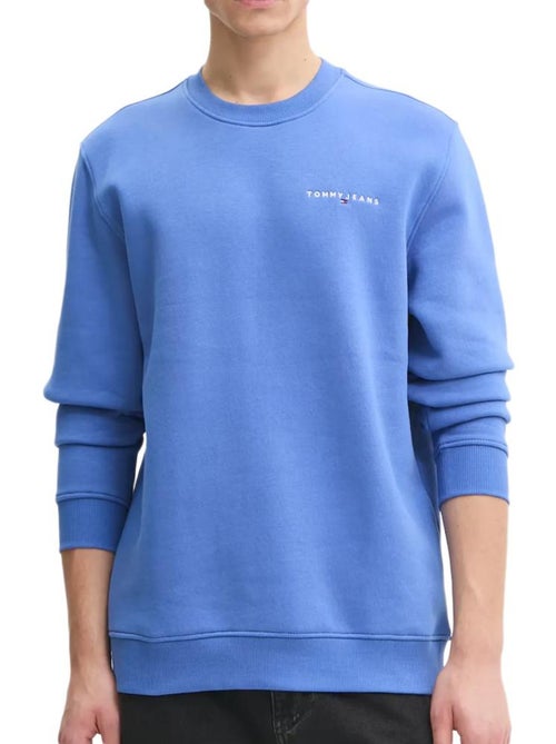Tommy Hilfiger Heren Sweatshirt Blauw - Linear Crewneck - Kiabi Tommy Hilfiger Heren Sweatshirt Blauw - Linear Crewneck - Kiabi