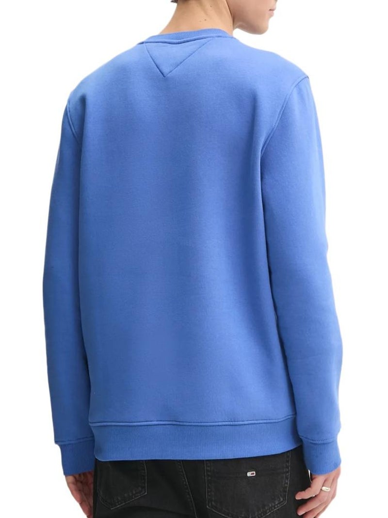 Tommy Hilfiger Heren Sweatshirt Blauw - Linear Crewneck Blauw - Kiabi