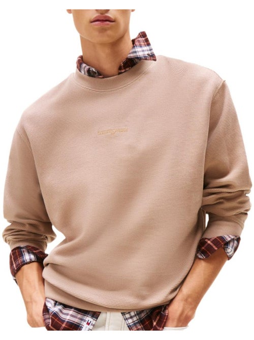 Tommy Hilfiger Heren Sweatshirt Bruin DM0DM21622 - Kiabi Tommy Hilfiger Heren Sweatshirt Bruin DM0DM21622 - Kiabi