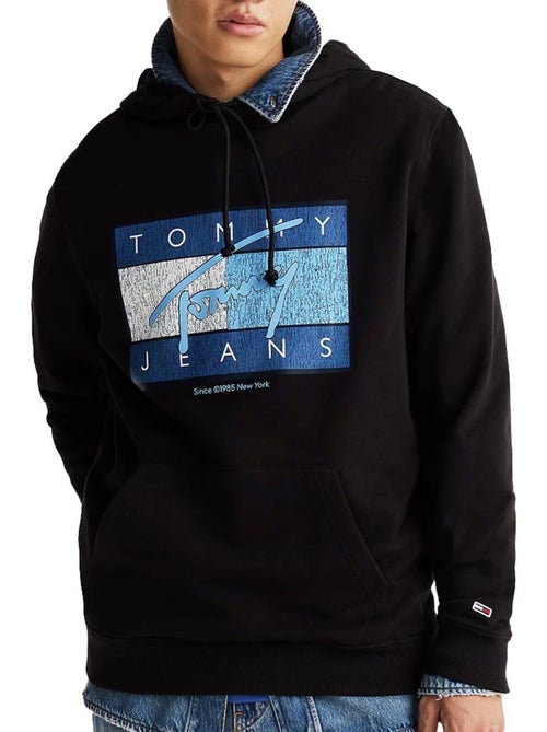 Tommy Hilfiger Heren Sweatshirt Marineblauw DM0DM21100 - Kiabi Tommy Hilfiger Heren Sweatshirt Marineblauw DM0DM21100 - Kiabi