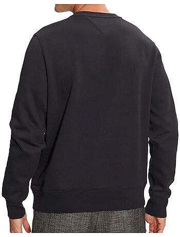 Tommy hilfiger heren sweatshirt marineblauw met vlaglogo