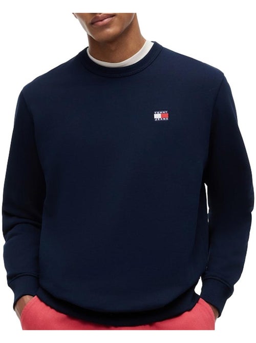 Tommy Hilfiger Heren Sweatshirt met Badge Marineblauw - Kiabi Tommy Hilfiger Heren Sweatshirt met Badge Marineblauw - Kiabi