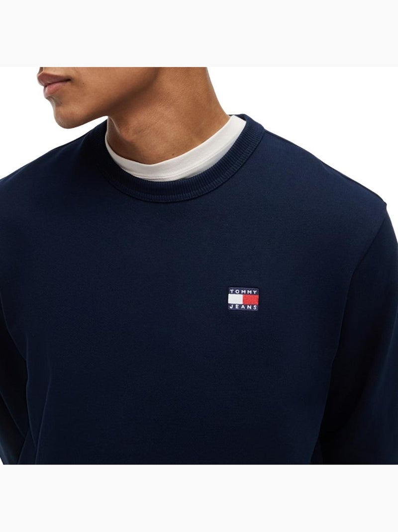 Tommy Hilfiger Heren Sweatshirt met Badge Marineblauw Marineblauw - Kiabi