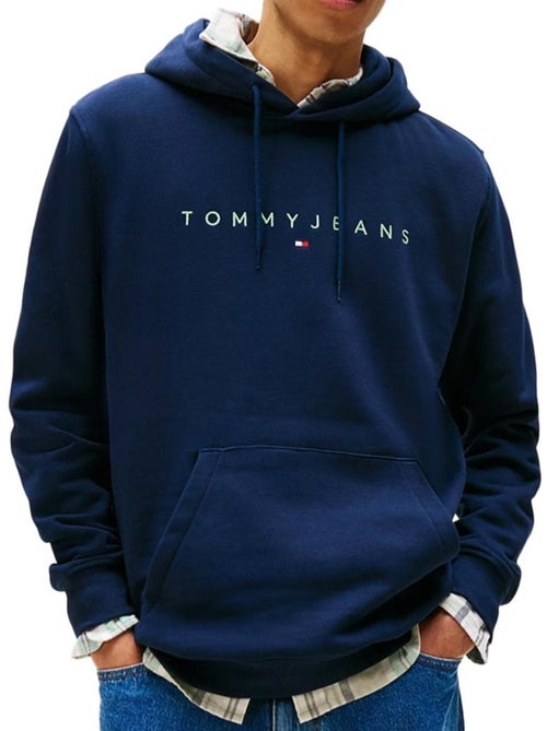 Tommy Hilfiger Heren Sweatshirt met Lineair Logo - Marineblauw - Kiabi Tommy Hilfiger Heren Sweatshirt met Lineair Logo - Marineblauw - Kiabi
