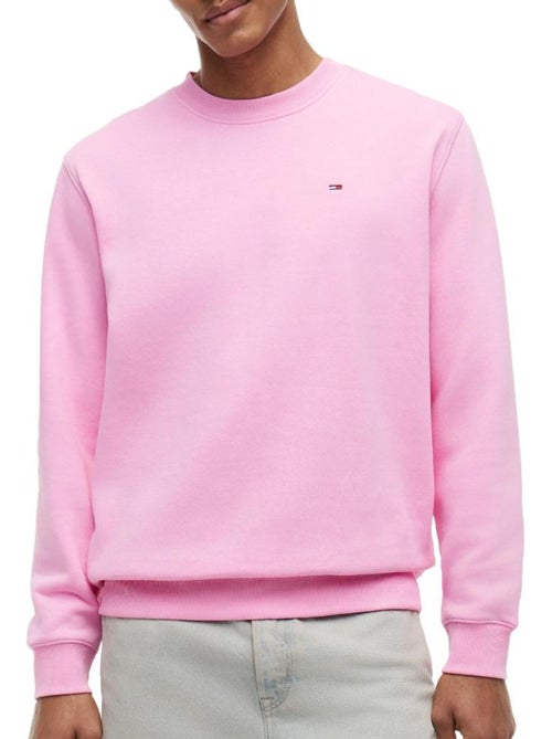 Tommy Hilfiger Heren Sweatshirt met Ronde Hals - Rode Vlag Collectie - Kiabi Tommy Hilfiger Heren Sweatshirt met Ronde Hals - Rode Vlag Collectie - Kiabi