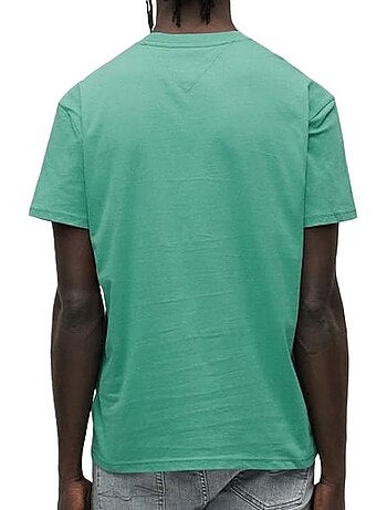 Tommy hilfiger heren t-shirt groen reg linearss