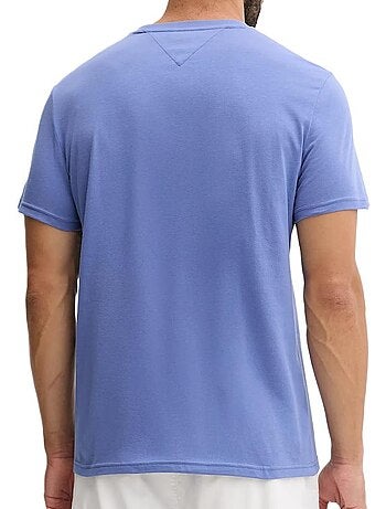 Tommy hilfiger heren t-shirt bruin met vlaglogo