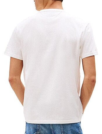 Tommy hilfiger heren t-shirt wit reg linear