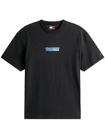 Tommy hilfiger heren t-shirt zwart dm0dm22051