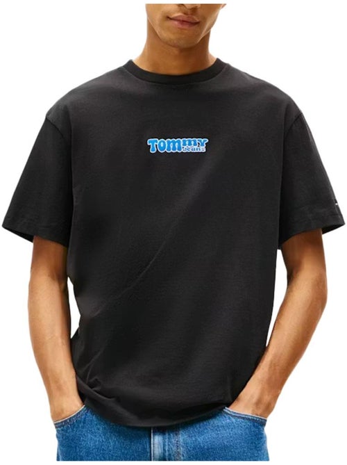 Tommy Hilfiger Heren T-Shirt Zwart DM0DM22051 - Kiabi Tommy Hilfiger Heren T-Shirt Zwart DM0DM22051 - Kiabi