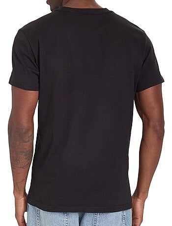 Tommy hilfiger heren t-shirt bruin met vlaglogo