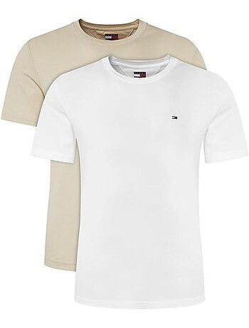 Tommy hilfiger heren t-shirts zwart/marine - set van 2