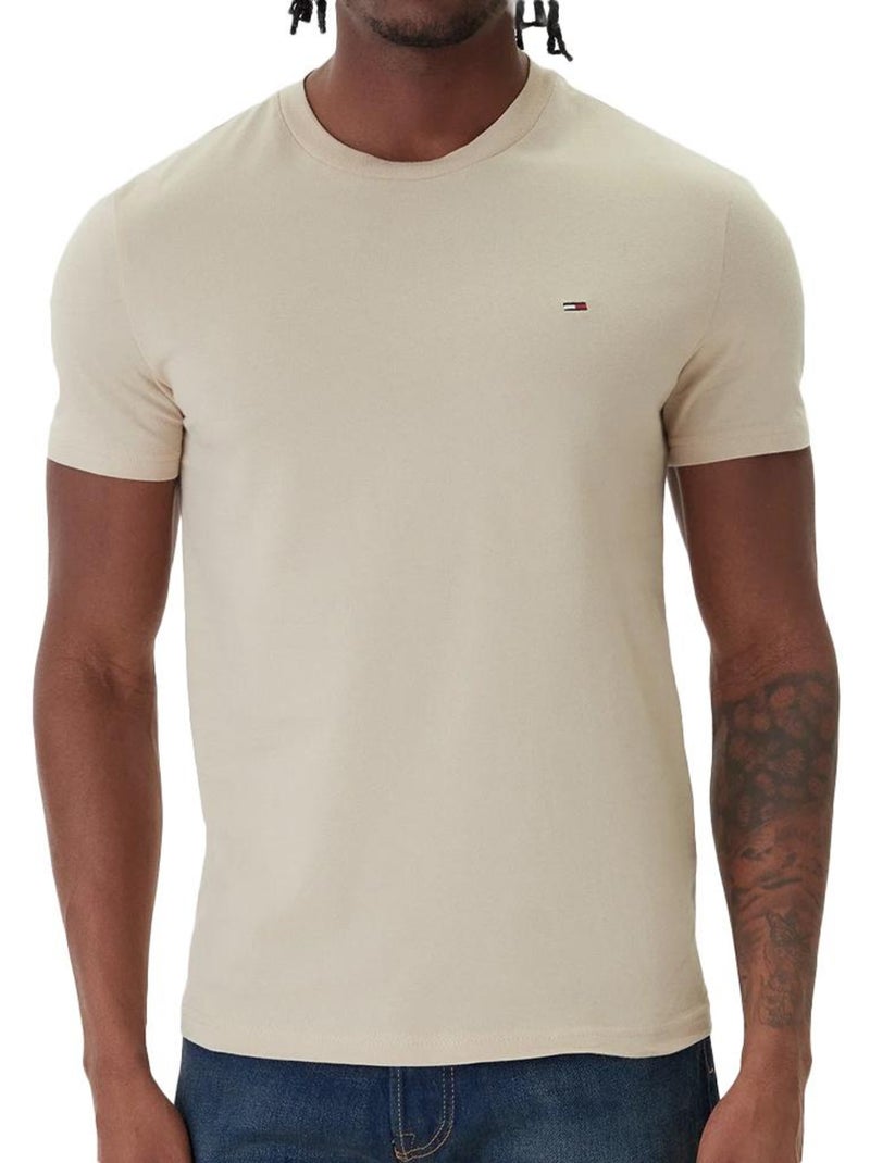 Tommy hilfiger heren t-shirts (2-pack) beige/wit dm0dm20687 Wit - Kiabi
