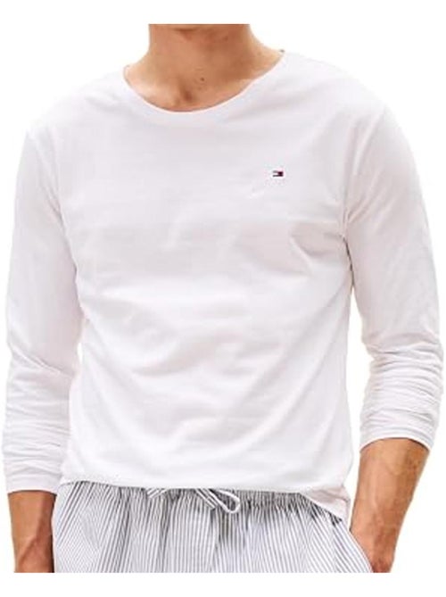 Tommy hilfiger heren t-shirts met lange mouwen - 3-pack zwart/wit/grijs um0um03022 - Kiabi Tommy hilfiger heren t-shirts met lange mouwen - 3-pack zwart/wit/grijs um0um03022 - Kiabi