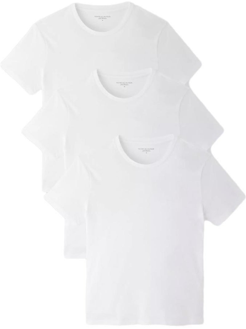 Tommy Hilfiger Heren T-shirts Wit - Set van 3 Wit - Kiabi