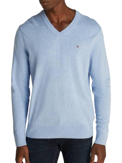 Tommy Hilfiger Heren Trui Blauw Pima MW0MW28047 - Kiabi Tommy Hilfiger Heren Trui Blauw Pima MW0MW28047 - Kiabi