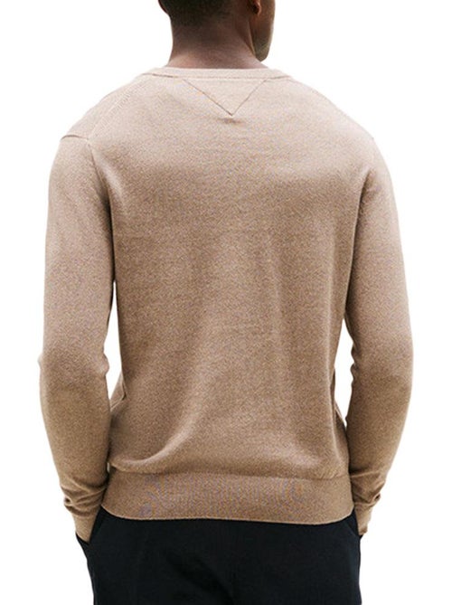 Tommy Hilfiger Heren Trui Bruin Pima Katoen MW0MW28047 - Kiabi Tommy Hilfiger Heren Trui Bruin Pima Katoen MW0MW28047 - Kiabi