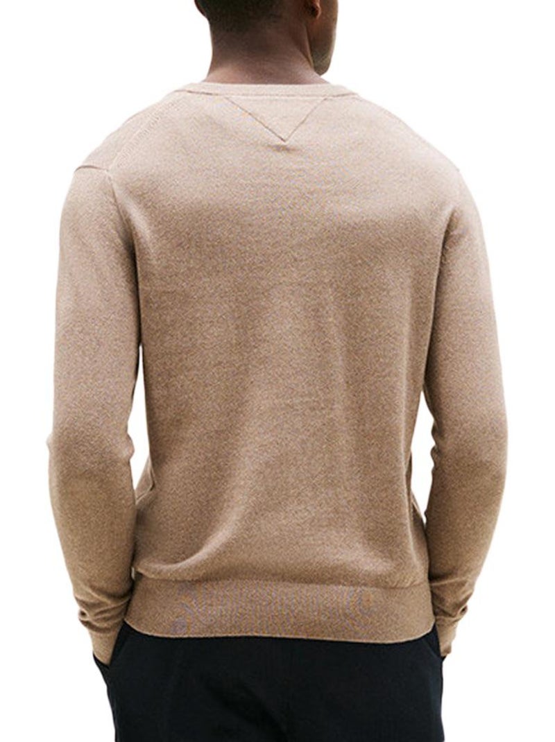 Tommy Hilfiger Heren Trui Bruin Pima Katoen MW0MW28047 Cappuccinobruin - Kiabi