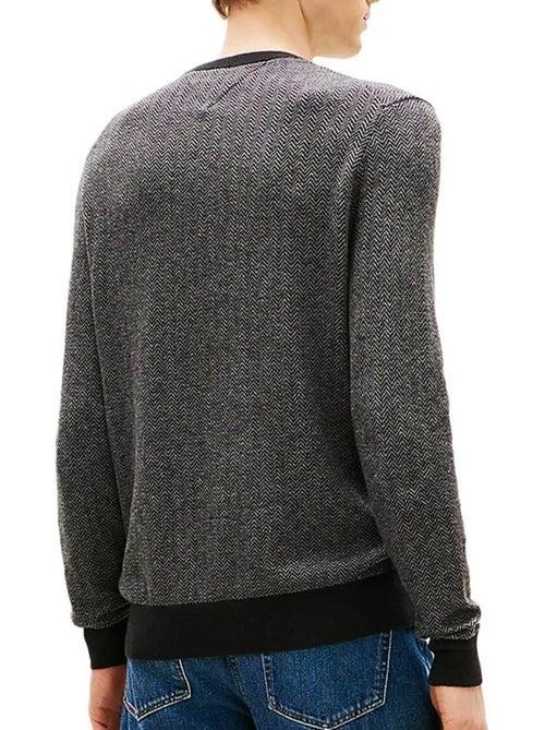 Tommy Hilfiger Heren Trui Grijs Pima Katoen - Kiabi Tommy Hilfiger Heren Trui Grijs Pima Katoen - Kiabi