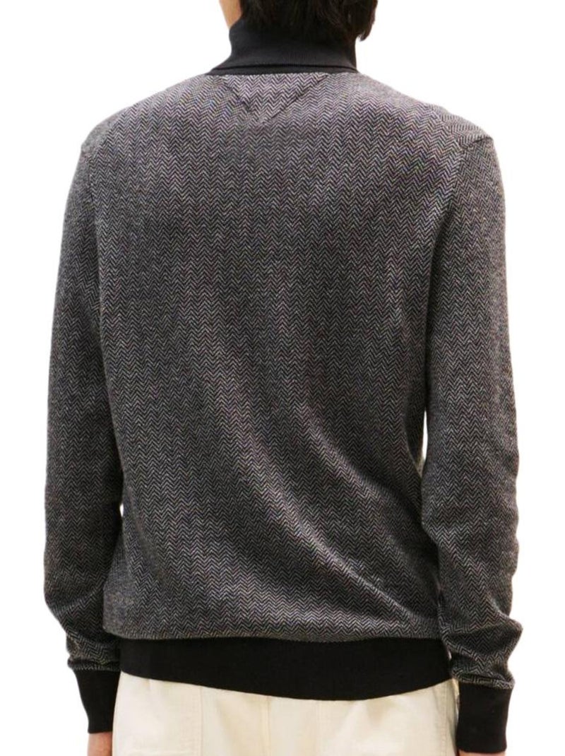 Tommy Hilfiger Heren Trui Grijs Pima MW0MW40446 Zilvergrijs - Kiabi