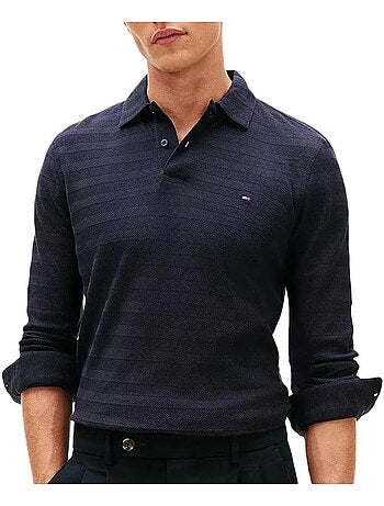 Tommy hilfiger heren trui met visgraatmotief