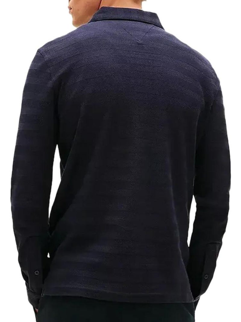 Tommy Hilfiger Heren Trui met Visgraatmotief Blauw - Kiabi