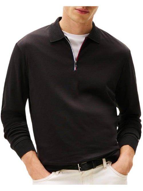 Tommy Hilfiger Heren Trui Zwart MW0MW40302 - Kiabi Tommy Hilfiger Heren Trui Zwart MW0MW40302 - Kiabi