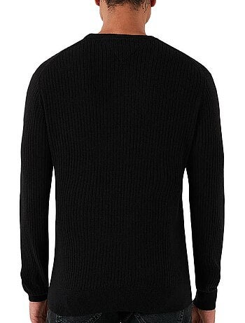 Tommy hilfiger heren trui zwart pima katoen mw0mw40449