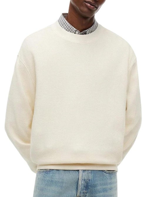 Tommy Hilfiger Heren Washed Ecru Sweatshirt - Kiabi Tommy Hilfiger Heren Washed Ecru Sweatshirt - Kiabi