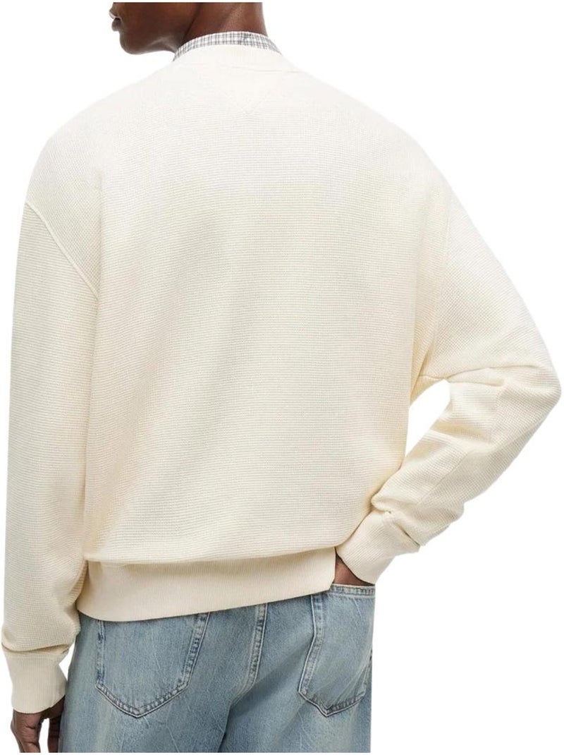 Tommy Hilfiger Heren Washed Ecru Sweatshirt Beige - Kiabi