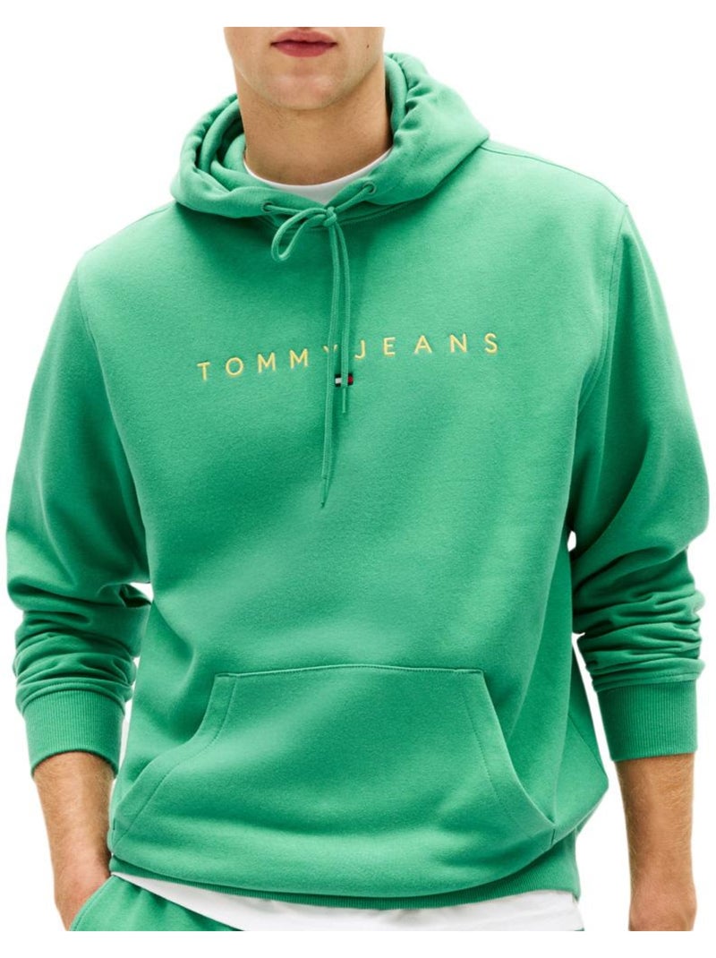 Tommy hilfiger heren washed groen sweatshirt dm0dm20746 Groen - Kiabi