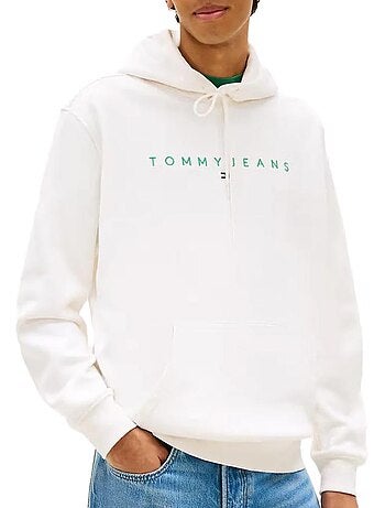 Tommy hilfiger tjm regular linear heren sweatshirt kaki