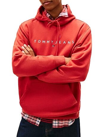 Tommy hilfiger tjm regular linear heren sweatshirt kaki