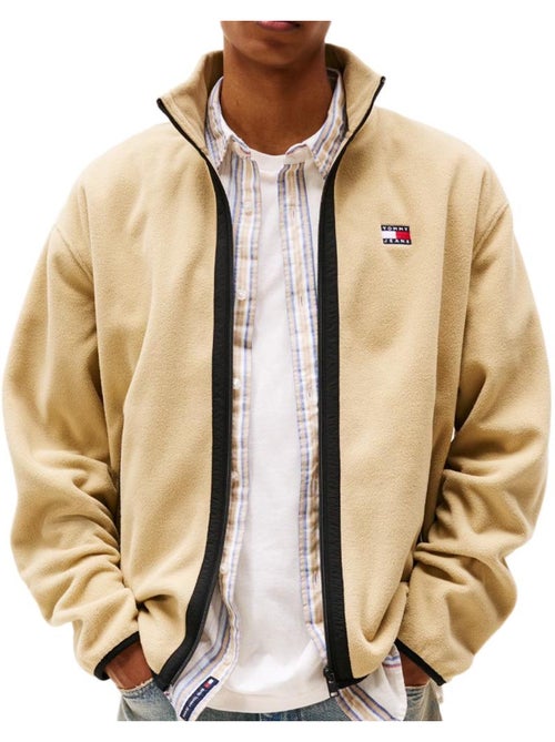 Tommy Hilfiger Heren Zip-Up Vest Beige DM0DM20833 - Kiabi Tommy Hilfiger Heren Zip-Up Vest Beige DM0DM20833 - Kiabi