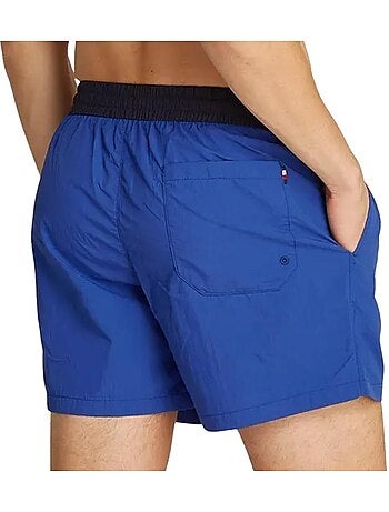 Tommy hilfiger kaki zwemshort met trekkoord voor heren