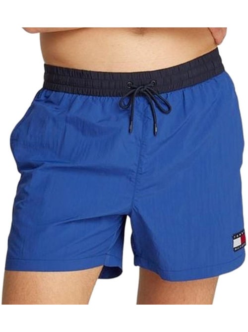 Tommy Hilfiger Heren Zwemshort Blauw met Trekkoord - Kiabi
