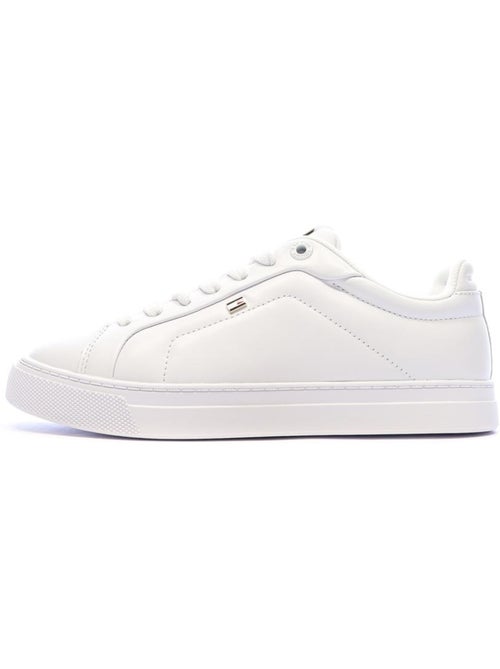 Tommy Hilfiger Icon Court Witte Dames Sneakers - Kiabi