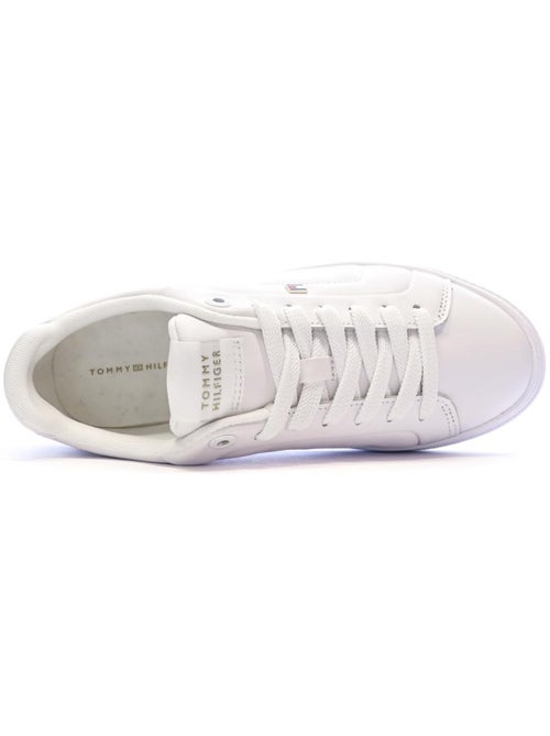 Tommy Hilfiger Icon Court Witte Dames Sneakers - Kiabi