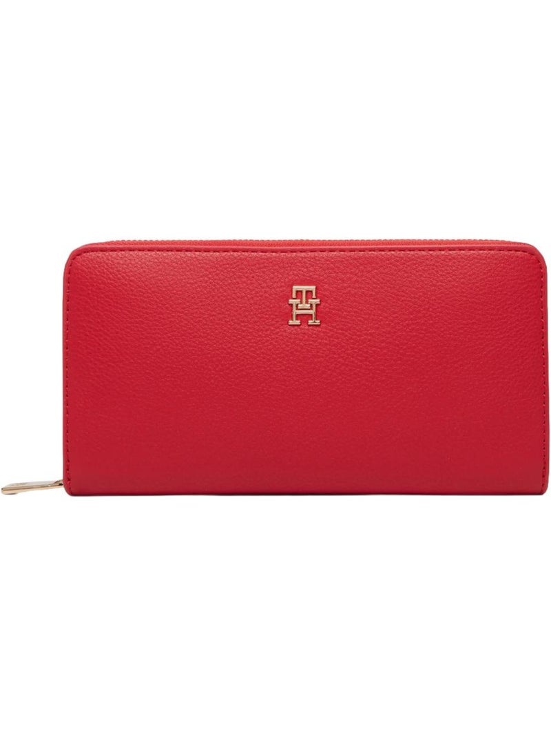 Tommy hilfiger icon dames portemonnee rood Rood - Kiabi