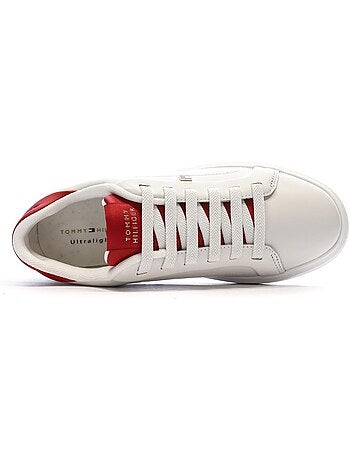 Tommy hilfiger icon dames sneakers wit/rood
