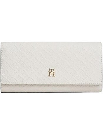 Tommy hilfiger icon flap dames portemonnee wit