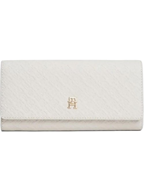 Tommy hilfiger icon flap dames portemonnee wit - Kiabi