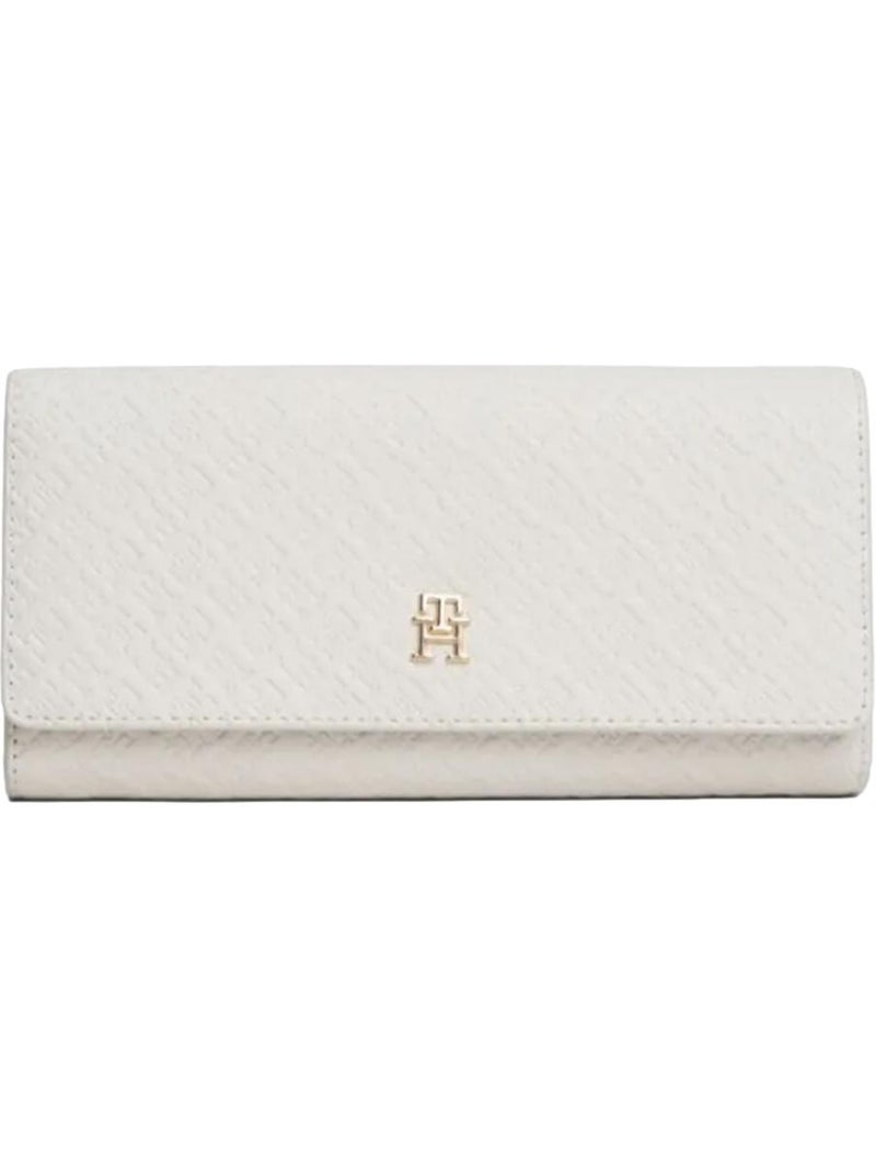 Tommy hilfiger icon flap dames portemonnee wit Wit - Kiabi
