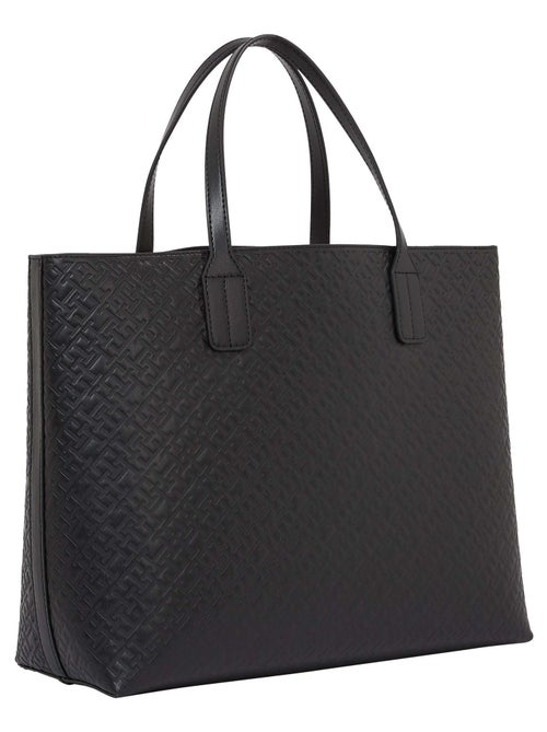 Tommy Hilfiger Icon Satchel Zwarte Dames Handtas - Kiabi