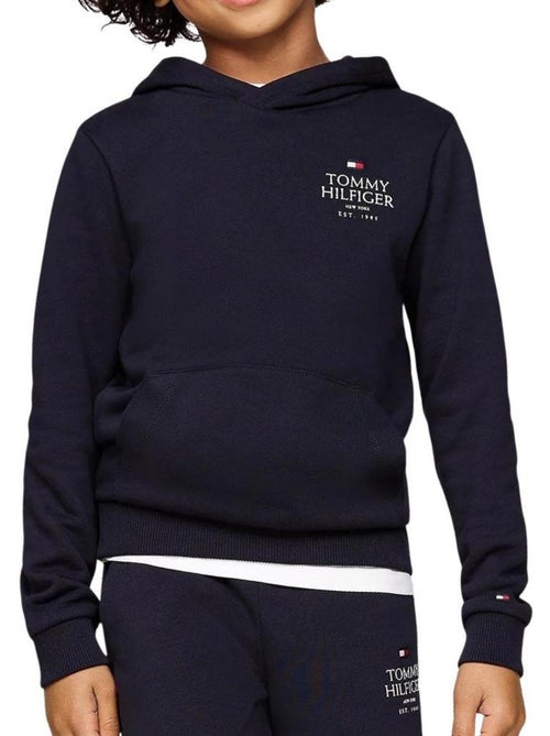 Tommy Hilfiger Jongens Sweatshirt Zwart met Puffprint - Kiabi Tommy Hilfiger Jongens Sweatshirt Zwart met Puffprint - Kiabi