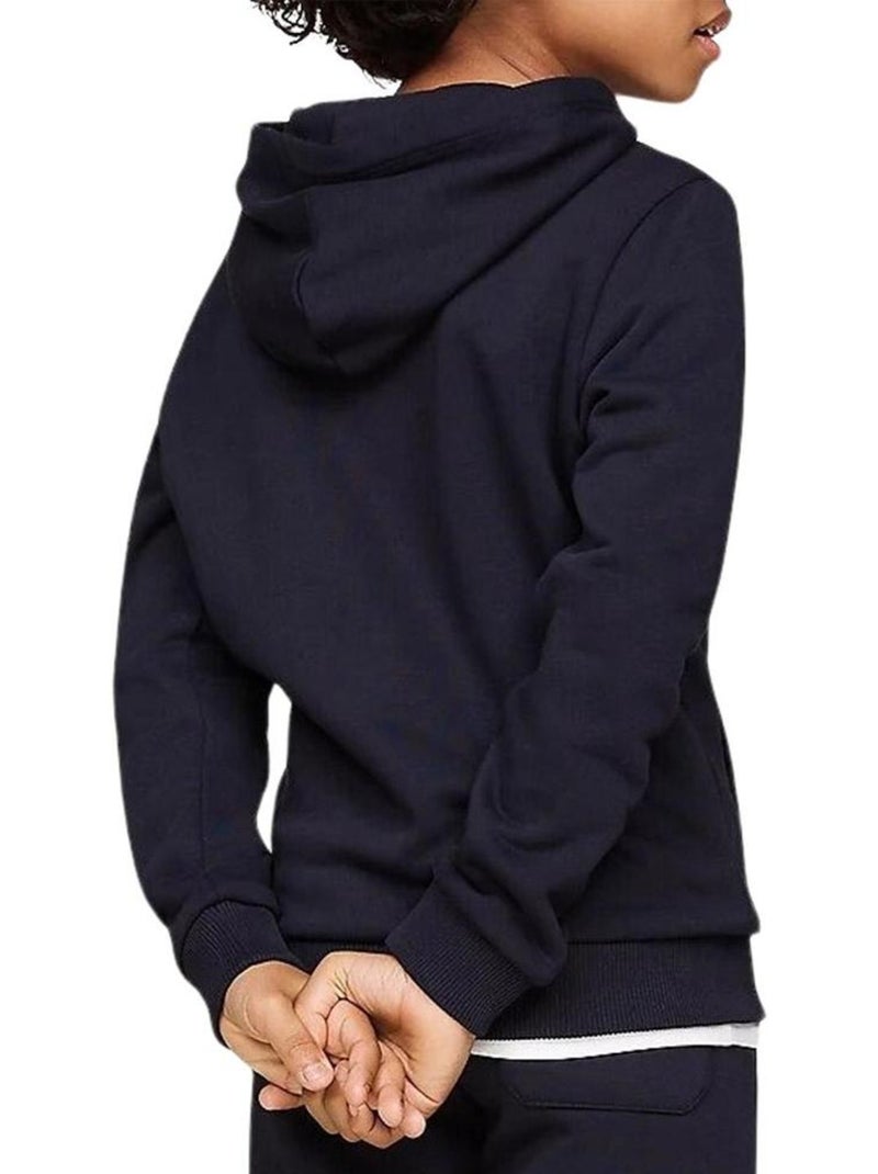 Tommy Hilfiger Jongens Sweatshirt Zwart met Puffprint Blauw - Kiabi