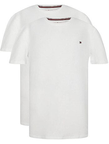 Tommy hilfiger jongens t-shirts wit - 2-pack uk0uk00073