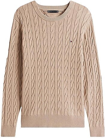 Tommy hilfiger klassieke beige heren trui